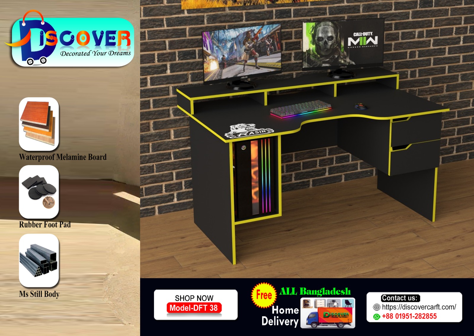 minimal gaming table